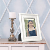 Marlo Antique Finish White 4x6 Photo Frame