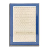 Silver-tone Navy Enamel 4x6 Photo Frame