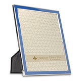 Silver-tone Navy Enamel 8x10 Photo Frame
