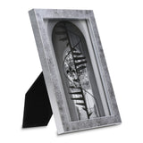 Silver-tone Satin Chloe Contemporary 4x6 Photo Frame