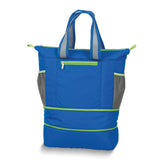 Helix Blue Ripstop Nylon Expandable Insulated Cooler Backpack