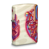 Zippo 540 White Matte Trippy Man Lighter