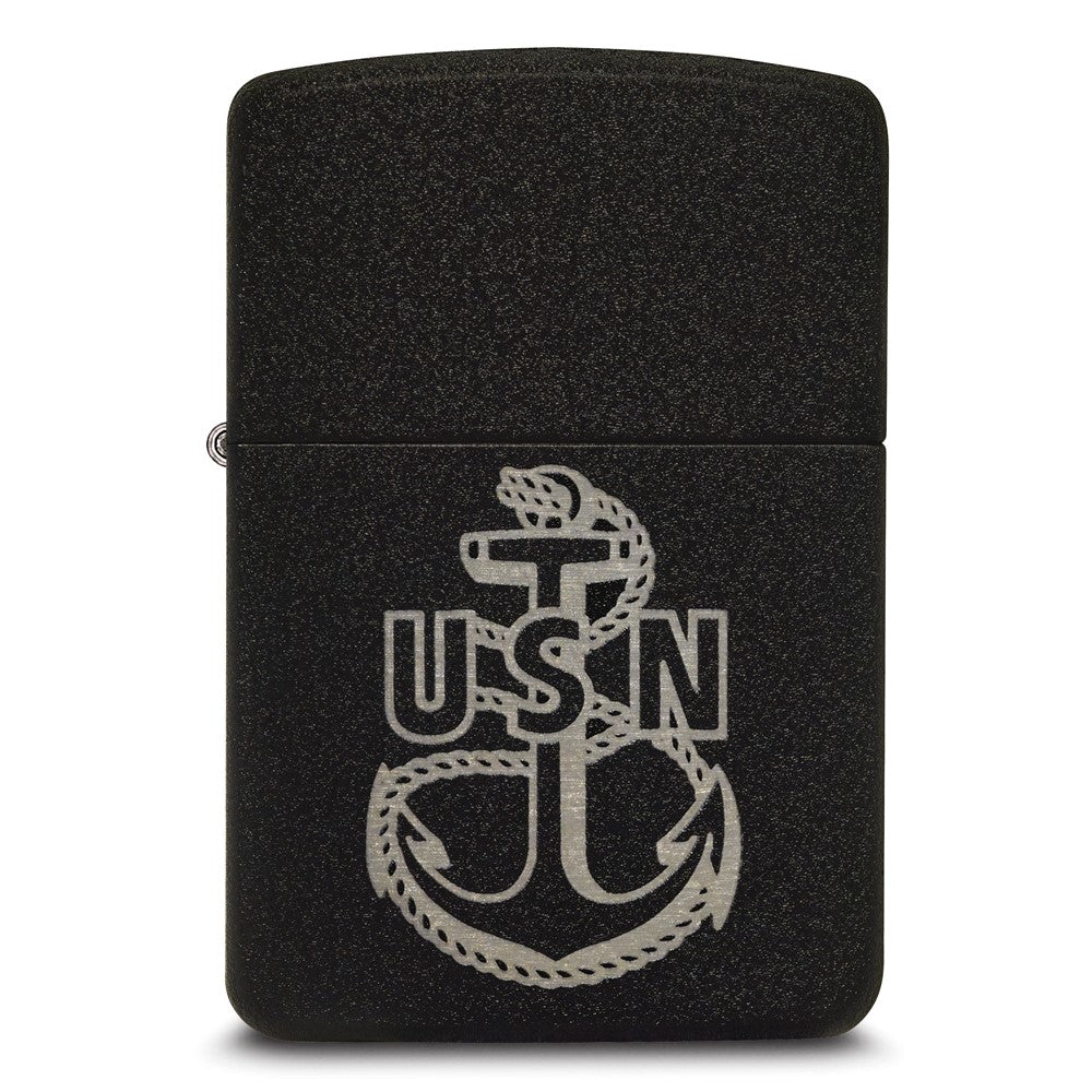 Zippo 1941 Replica Black Crackle US Navy Lighter Nubo Watches