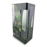 Stainless Steel with Black ABS Handles 12 Piece Kitchen Knife Set with Wood Storage Block