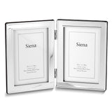 Silver-plated Tarnish-resistant Polished 4x6 Double Photo Frame