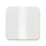 1 x 1 Square Satin Aluminum Plates-Set of 6