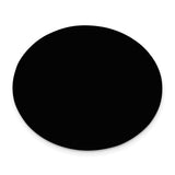 1 1/2 x 1 3/4 Oval Black Anodized Aluminum Plates-Set of 6