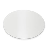 1 1/4 x 1 3/4 Oval Polished Aluminum Plates-Set of 6