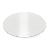 1 1/8 x 1 7/8 Oval Satin Aluminum Plates-Set of 6