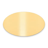 1 1/8 x 1 7/8 Oval Satin Brass Plates-Set of 6