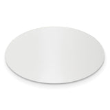 3/4 x 1 1/4 Oval Polished Aluminum Plates-Set of 6