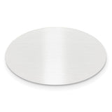 3/4 x 1 1/4 Oval Satin Aluminum Plates-Set of 6