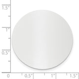 1 1/4 x 1 1/4 Round Polished Aluminum Plates-Set of 6
