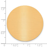 1 1/2 x 1 1/2 Round Copper Aluminum Plates-Set of 6