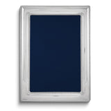 Bilaminate Sterling Silver Double Border Beaded 5x7 Frame