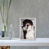 Silver-tone Metal Bamboo 4x6 Frame