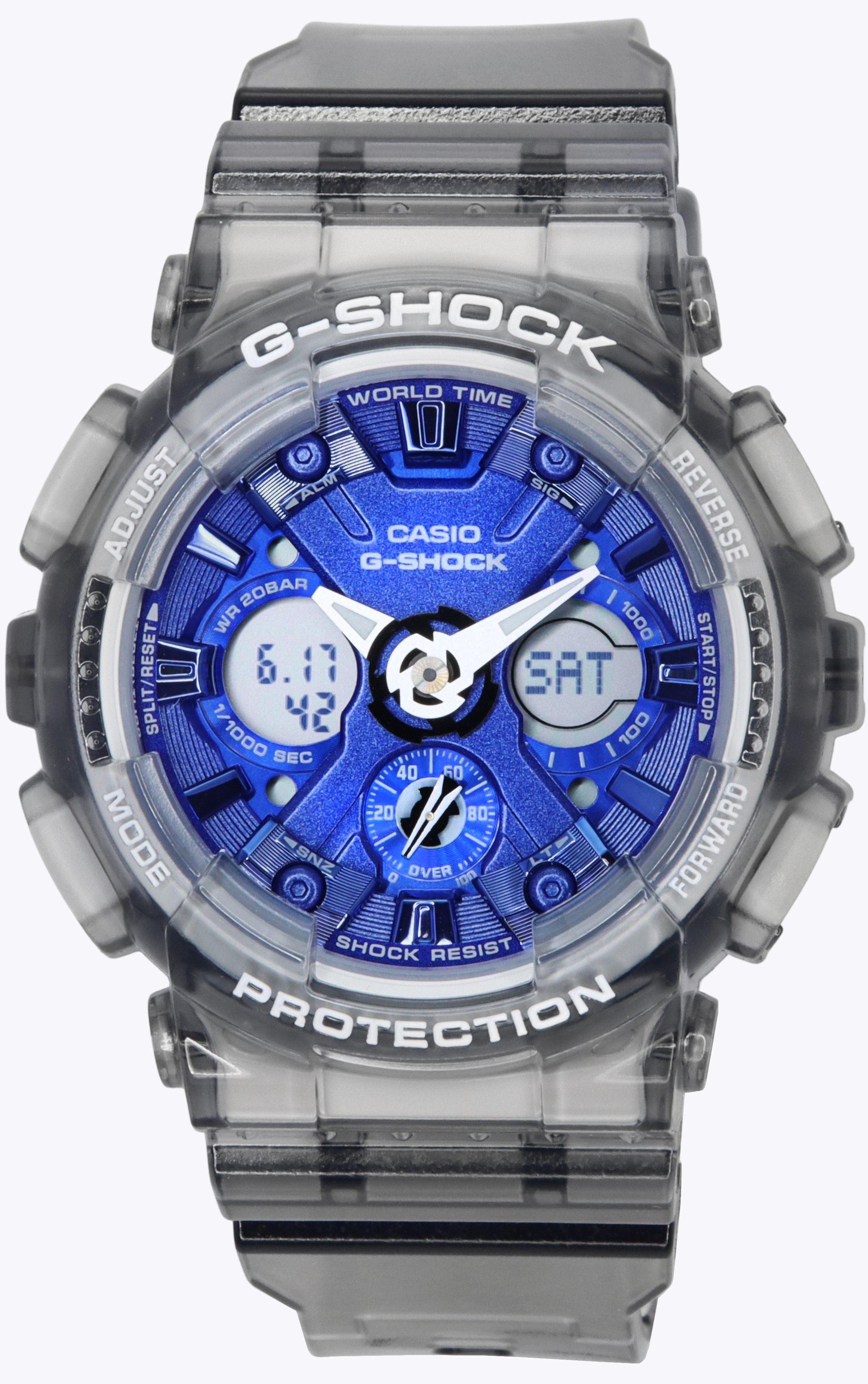 Casio G-Shock Translucent Gray Analog Digital Quartz GMA-S120TB-8A