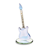 Purple Haze Electric Guitar Handcrafted Glass Figurine