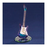 Purple Haze Electric Guitar Handcrafted Glass Figurine