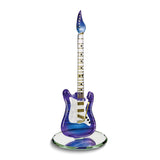 Purple Haze Electric Guitar Handcrafted Glass Figurine