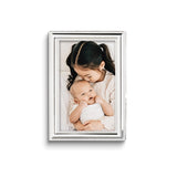 Silver-plated Double Beaded Edge 4x6 Photo Frame