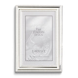 Silver-plated Double Beaded Edge 4x6 Photo Frame