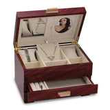 Mahogany Finish Jewelry Box