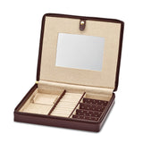 Brown Leather Jewelry Case