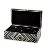 Brazilian Wild Walnut Veneer Locking Jewelry Box