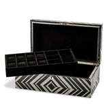 Brazilian Wild Walnut Veneer Locking Jewelry Box