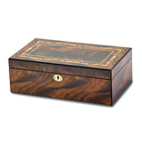 Tiger Wood Veneer High Gloss Finish Multi Use Locking Collector Box