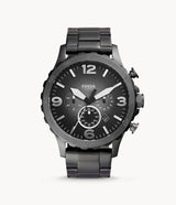 Fossil Nate Chronograph Smoke Grey Dial JR1437 Men's Watch