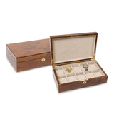 Burlwood Finish 10-watch Case
