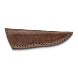 Luxury Giftware Damascus Steel 256 Layer Fixed Blade Stag Horn with Mosaic Pin Handle Knife with Leather Sheath and Gift Box