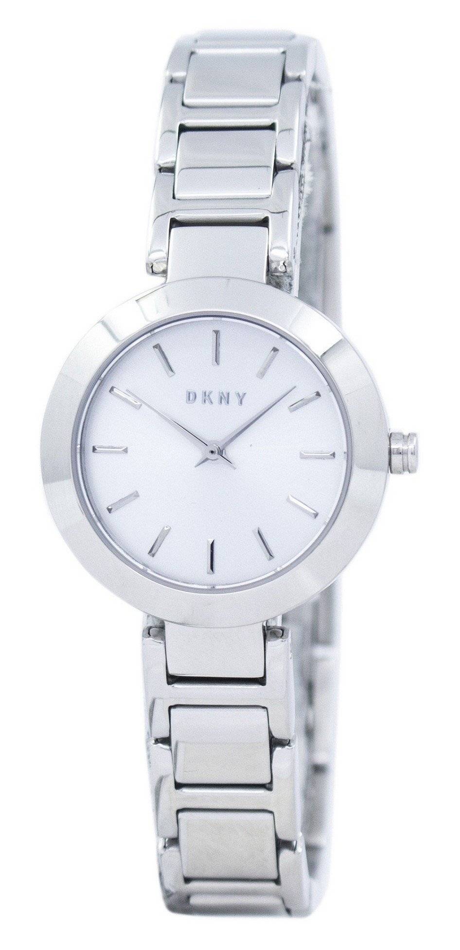 DKNY NY2398 Women\'s Stanhope Silver-Tone Stainless Steel Analog Quartz Watch DKNY Stanhope Silver Dial Ladies Watch NY2398 674188255462  main image 3