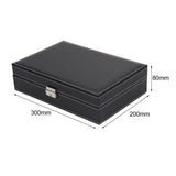 PU Leather Multifunctional Watch Box Jewelry Case Box
