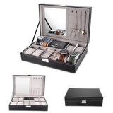 PU Leather Multifunctional Watch Box Jewelry Case Box