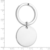 Sterling Silver Rhodium-plated Key Ring