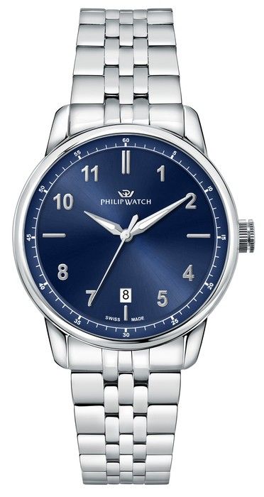 Philip Watch Swiss Made Anniversary Stainless Steel Blue Dial