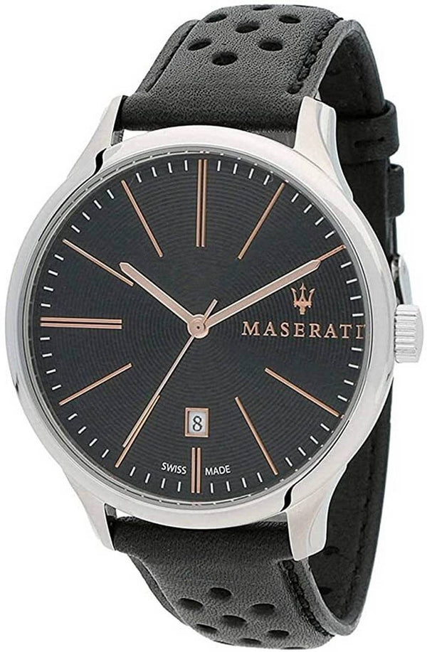 Maserati Attrazione Black Dial Quartz R8851126003 100M Men's Watch