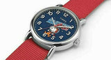 Timex x Peanuts NASA TW2T82600 Weekender 38mm Red Fabric Strap Watch