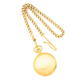 Charles Hubert Satin Gold Finish White Dial Pocket Watch