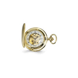 Charles Hubert Satin Gold Finish White Dial Pocket Watch
