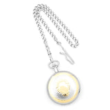 Charles Hubert Two-tone White Dial Pocket Watch