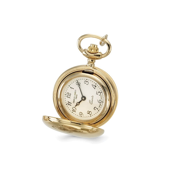 Ladies Charles Hubert Polished Gold-finish Brass Pendant Watch