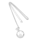 Ladies Charles Hubert Polished Chrome Finish Brass Pendant Watch