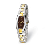 Ladies Charles Hubert IP-platedStnlss Steel Brn Dial 19x31mm Watch