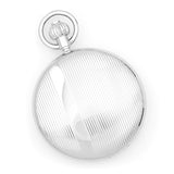 Charles Hubert Chrome Finish Brass Striped Pocket Watch