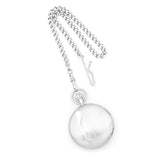 Charles Hubert Chrome Finish Brass Striped Pocket Watch