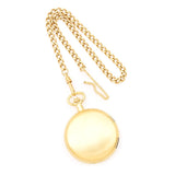 Charles Hubert Satin Gold Finish Brass Pocket Watch